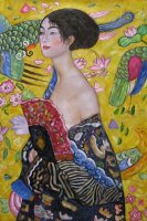 Woman with Fan by Gustav Klimt