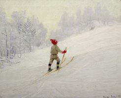 Ski Training by Gustav Wentzel