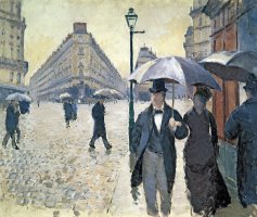 Paris a Rainy Day by Gustave Caillebotte