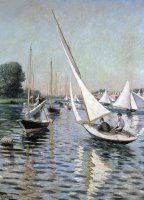 Regatta At Argenteuil by Gustave Caillebotte