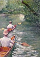 The Canoes by Gustave Caillebotte