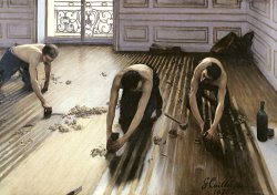 The Parquet Planers by Gustave Caillebotte
