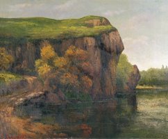 Rocky Cliffs by Gustave Courbet