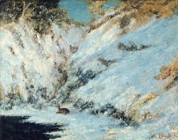 Snowy Landscape by Gustave Courbet