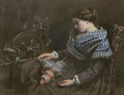 The Sleeping Embroiderer by Gustave Courbet