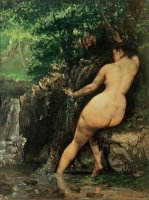 The Source or Bather at the Source by Gustave Courbet
