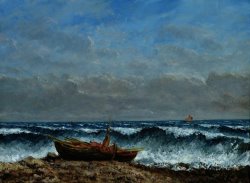 The Stormy Sea Or, The Wave by Gustave Courbet
