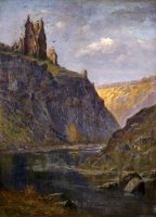 Castle on The Rhone by Gustave Dore