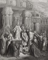 Cyrus Restoring The Vessels Of The Temple by Gustave Dore