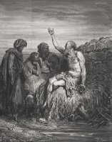 Job And His Friends by Gustave Dore