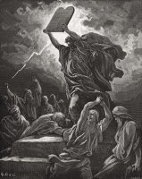 Moses Breaking The Tablets Of The Law by Gustave Dore