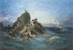 Oceanides (naiads of The Sea) by Gustave Dore