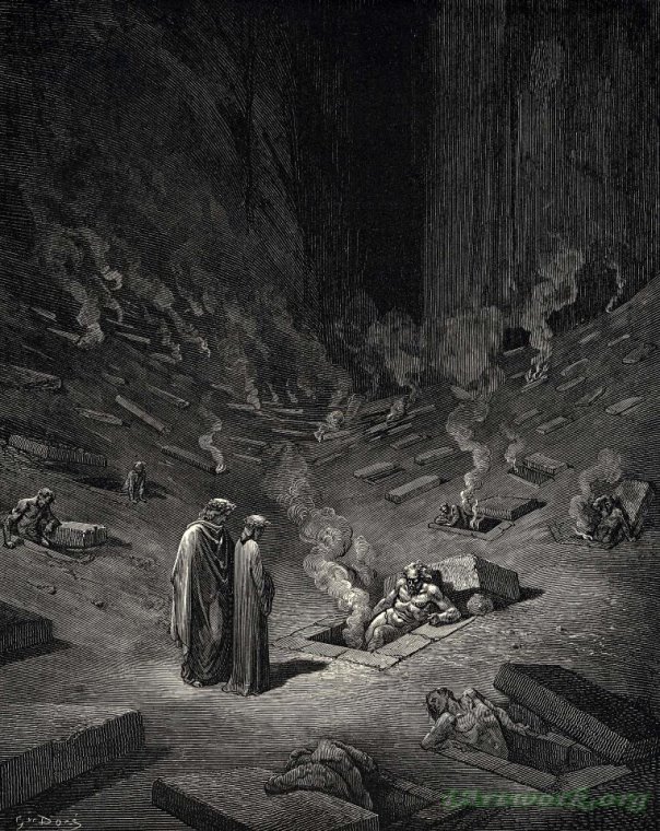 Gustave Dore The Inferno, Canto 9, Lines 124126 “he Answer Thus Return ...