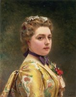 Portrait of a Lady by Gustave Jean Jacquet