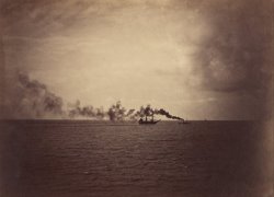 Seascape with Sailing Ship And Tugboat by Gustave Le Gray
