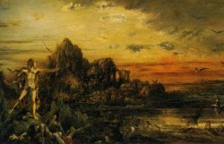 Hercule Au Lac Stymphale by Gustave Moreau