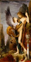 Oedipus And The Sphinx by Gustave Moreau