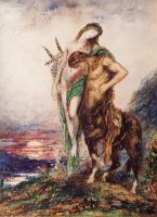 The Dead Poet Borne by a Centaur by Gustave Moreau