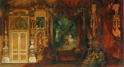 The Summer Night's Dream, Sketch for The Decoration of a Room in The Hermes Villa by Hans Makart