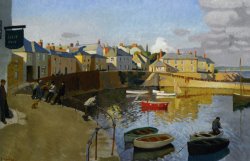 A View of Mousehole by Harold Harvey