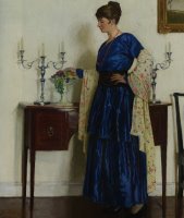 Portrait of The Artists Wife by Harold Harvey