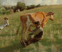 Summer Milking by Harold Harvey