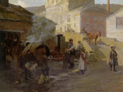 The Blacksmiths Forge Newlyn by Harold Harvey