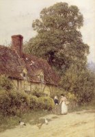 Old Post Office Brook near Witley Surrey by Helen Allingham