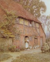 The Cottage with Beehives by Helen Allingham