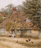 The Old Fish Shop Haslemere by Helen Allingham