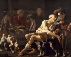 The Rich Man And The Poor Lazarus by Hendrick Ter Brugghen
