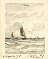 Zee Met Pinken by Hendrik Willem Mesdag