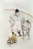 At The Circus: Performing Horse And Monkey by Henri de Toulouse-Lautrec