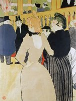 At The Moulin Rouge. La Gouloue And Her Sister by Henri de Toulouse-Lautrec