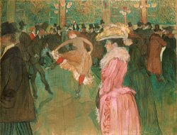 At The Moulin Rouge The Dance by Henri de Toulouse-Lautrec