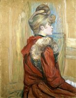 Girl in a Fur, Miss Jeanne Fontaine by Henri de Toulouse-Lautrec
