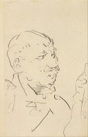 Head of a Man by Henri de Toulouse-Lautrec