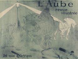 L'aube (dawn) by Henri de Toulouse-Lautrec