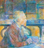 Portrait Of Vincent Van Gogh by Henri de Toulouse-Lautrec