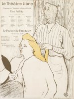 Program for Le Theatre Libre Presentation of Une Faillite (a Failure) by Henri de Toulouse-Lautrec