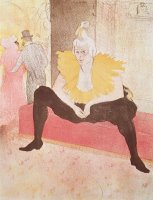 The Clowness Cha U Kao Seated by Henri de Toulouse-Lautrec