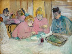 The Ladies in The Dining Room by Henri de Toulouse-Lautrec