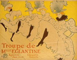The Troupe of Mlle Eglantine by Henri de Toulouse-Lautrec