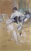 Woman at Her Toilet, Study for 'elles' by Henri de Toulouse-Lautrec