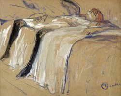 Woman Lying On Her Back by Henri de Toulouse-Lautrec