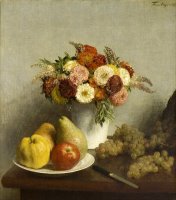 Flowers And Fruit 2 by Henri Fantin Latour