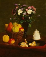 Flowers And Fruit 3 by Henri Fantin Latour