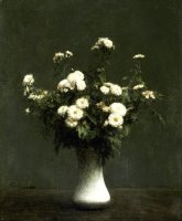 Vase of Chrysanthemums by Henri Fantin Latour