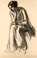 Portrait De Madame Simon by Henri Lebasque