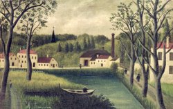 Landscape with a Fisherman by Henri Rousseau